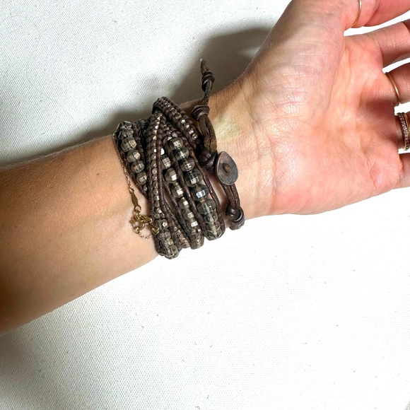 Chan Luu Wrap Bracelet. Sterling with gemstones. Incredible - Picture 2 of 4